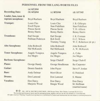 CD Boyd Raeburn And His Orchestra: 1944