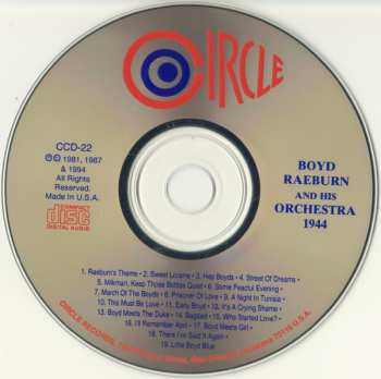 CD Boyd Raeburn And His Orchestra: 1944