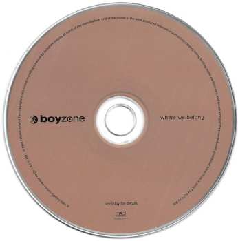 CD Boyzone: Where We Belong