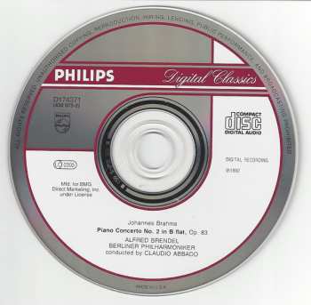 CD Berliner Philharmoniker: Piano Concerto • Klavierkonzert Nr.2