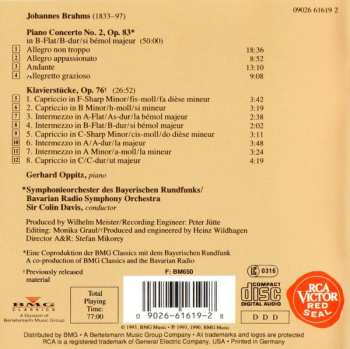 CD Johannes Brahms: Piano Concerto No.2