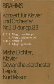 Set di cofanetti/2MC Johannes Brahms: Die Klavierkonzerte