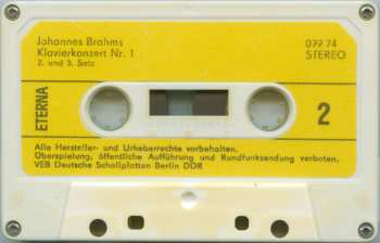 Set di cofanetti/2MC Johannes Brahms: Die Klavierkonzerte