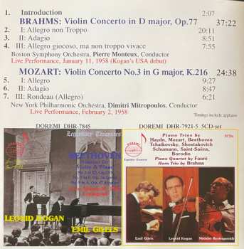 CD Johannes Brahms: Vol. 1: Violin Concerto / Violin Concert No.3
