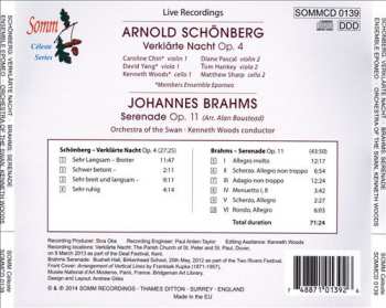 CD Johannes Brahms: Serenade ; Verklärte Nacht 