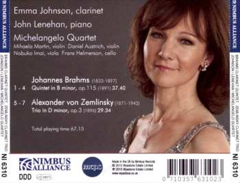 CD Johannes Brahms: Clarinet Quintet, Clarinet Trio