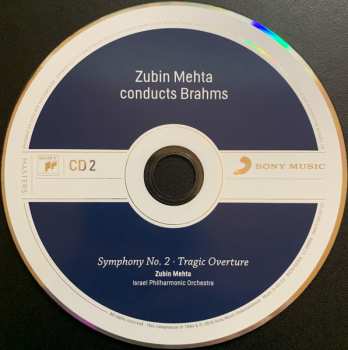 4CD/Set di cofanetti Johannes Brahms: Zubin Mehta Conducts Brahms (Symphonies Nos. 1-4 • Tragic Overture • Haydn Variations)