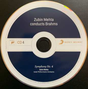 4CD/Set di cofanetti Johannes Brahms: Zubin Mehta Conducts Brahms (Symphonies Nos. 1-4 • Tragic Overture • Haydn Variations)
