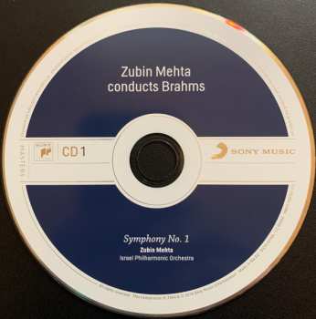 4CD/Set di cofanetti Johannes Brahms: Zubin Mehta Conducts Brahms (Symphonies Nos. 1-4 • Tragic Overture • Haydn Variations)