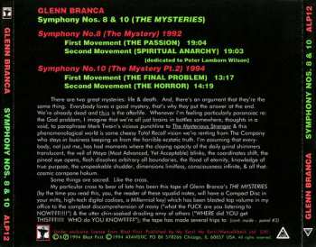 CD Glenn Branca: Symphony Nos. 8 & 10 (The Mysteries)