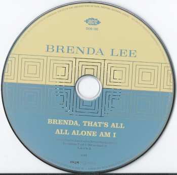 CD Brenda Lee: Brenda, That's All / All Alone Am I