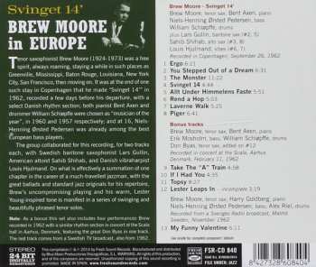 CD Brew Moore: Brew Moore In Europe