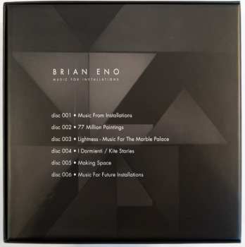 6CD/Set di cofanetti Brian Eno: Music For Installations