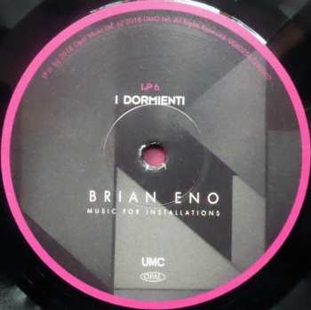 9LP/Set di cofanetti Brian Eno: Music For Installations LTD