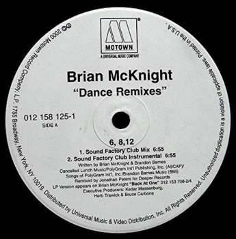 LP Brian McKnight: 6, 8, 12 / Back At One Dance Remixes