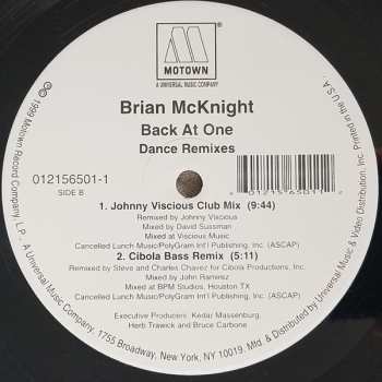 LP Brian McKnight: Back At One (Dance Remixes)