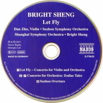 CD Bright Sheng: Let Fly • Zodiac Tales