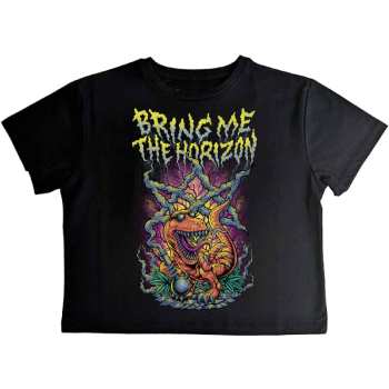Merch Bring Me the Horizon: Donne Crop Top Smoking Dinosaur