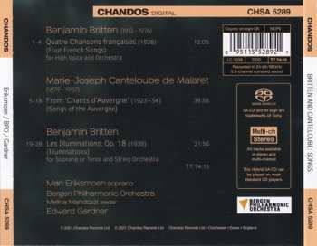 SACD Benjamin Britten: Les Illuminations / Quatre Chansons Françaises / Chants D'Auvergne