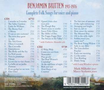 2CD Benjamin Britten: Complete Folk Songs For Voice And Piano