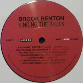 LP Brook Benton: Lie To Me - Brook Benton Singing The Blues LTD