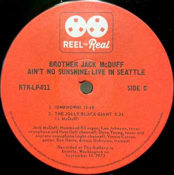 2LP Brother Jack McDuff: Ain't No Sunshine - Live In Seattle DLX | LTD | NUM