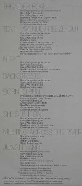 LP Bruce Springsteen: Born To Run