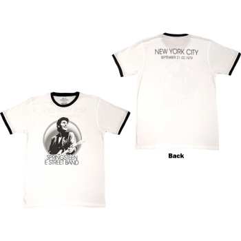 Merce Bruce Springsteen: Bruce Springsteen Unisex Ringer T-shirt: Nyc (back Print) (small) S