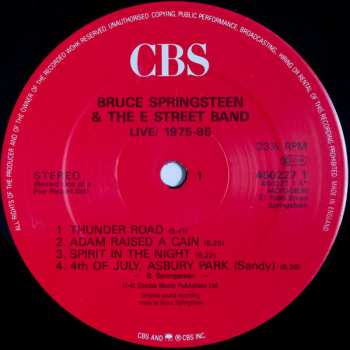 5LP/Set di cofanetti Bruce Springsteen & The E-Street Band: Live 1975-85