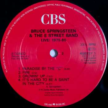 5LP/Set di cofanetti Bruce Springsteen & The E-Street Band: Live 1975-85