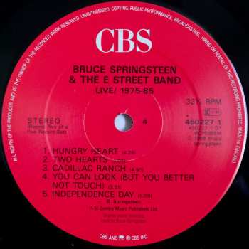5LP/Set di cofanetti Bruce Springsteen & The E-Street Band: Live 1975-85