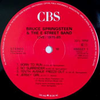 5LP/Set di cofanetti Bruce Springsteen & The E-Street Band: Live 1975-85