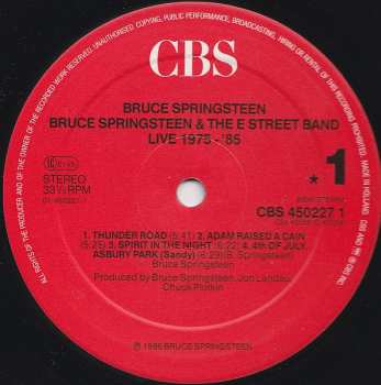 5LP/Set di cofanetti Bruce Springsteen & The E-Street Band: Live/1975-85