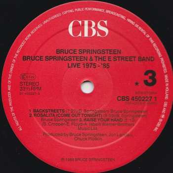 5LP/Set di cofanetti Bruce Springsteen & The E-Street Band: Live/1975-85