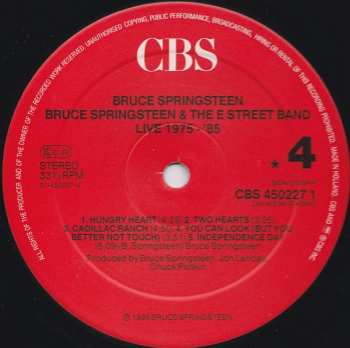 5LP/Set di cofanetti Bruce Springsteen & The E-Street Band: Live/1975-85