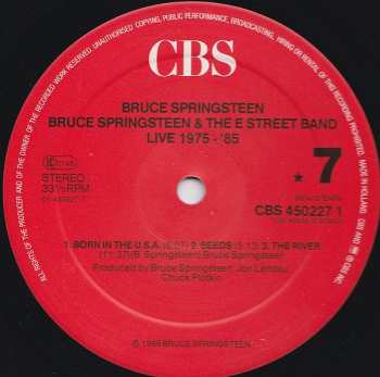 5LP/Set di cofanetti Bruce Springsteen & The E-Street Band: Live/1975-85
