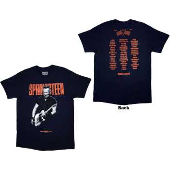 Merce Bruce Springsteen: Bruce Springsteen Unisex T-shirt: Tour '23 Guitar (back Print & Ex-tour) (small) S