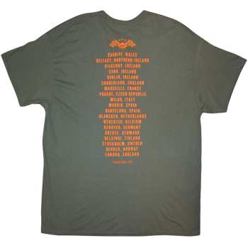 Merce Bruce Springsteen: Bruce Springsteen Unisex T-shirt: Tour '24 Arch Flag (green) (back Print & Ex-tour) (x-large) XL