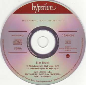 CD Max Bruch: Violin Concerto No. 3 • Scottish Fantasy