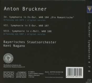 4CD/Set di cofanetti Kent Nagano: Symphonien 4 7 8
