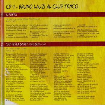 2CD Bruno Lauzi: Bruno Lauzi & Il Club Tenco