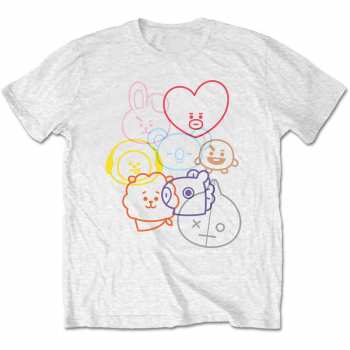 Merch Bt21: Maglietta Faces 