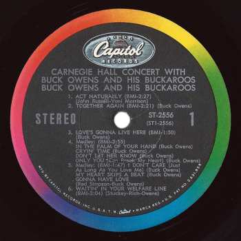 LP Buck Owens And His Buckaroos: Carnegie Hall Concert