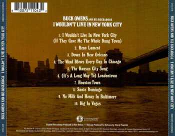 CD Buck Owens And His Buckaroos: I Wouldn't Live In New York City