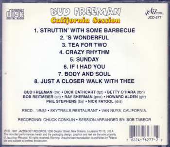 CD Bud Freeman: California Session
