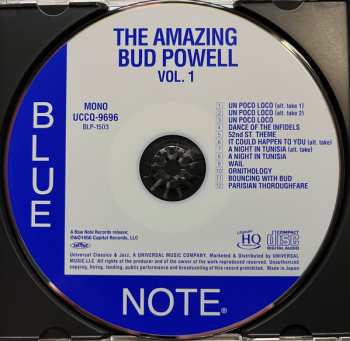 CD Bud Powell: The Amazing Bud Powell, Volume 1 LTD