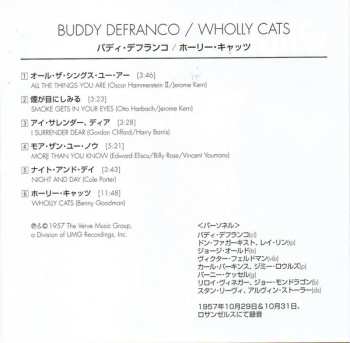 CD Buddy DeFranco And The All-Stars: Wholly Cats