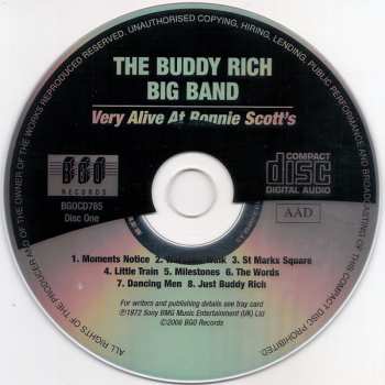 2CD Buddy Rich Band: Very Alive At Ronnie Scott's