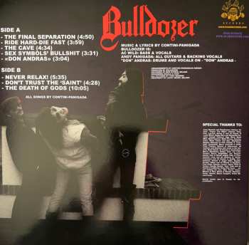 7LP/Set di cofanetti Bulldozer: Ride Hard Die Fast · The Complete Bulldozer Discography 1984-1990 LTD