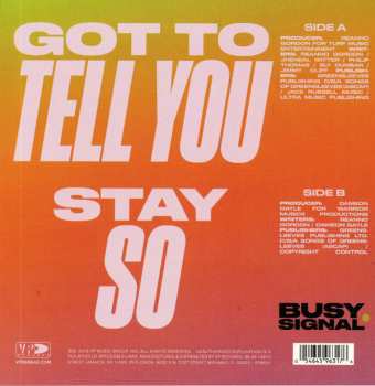 SP Busy Signal: Got To Tell You 